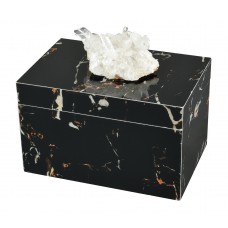 Bloomsbury Market Blayze Natural Geode and Composite Decorative Box BLMT4853